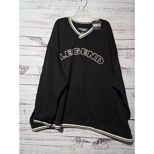 Legendary Rootz Black History Month Legend Sweatshirt V-Neck Black 3X NWT